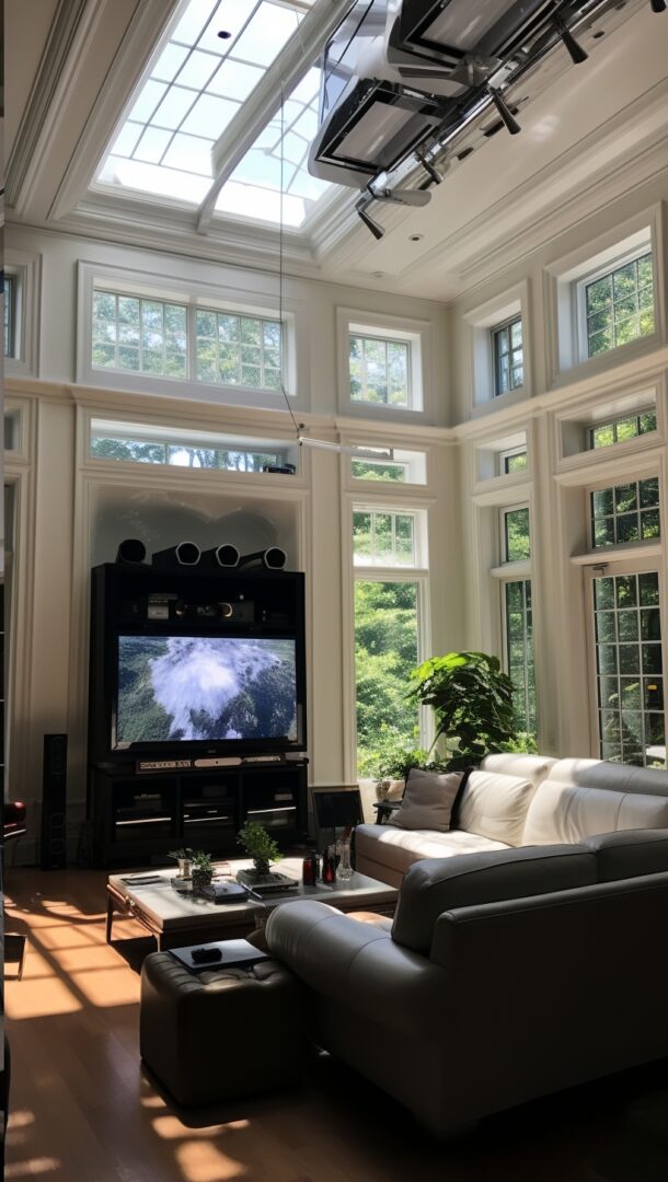 Home automation installation in progress in a private spacious house in Philadelphia2